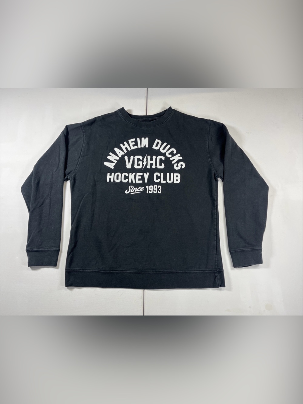 Violent Gentlemen Anaheim Ducks Sweatshirt Mens Large Hockey Graphic Fleece NHL